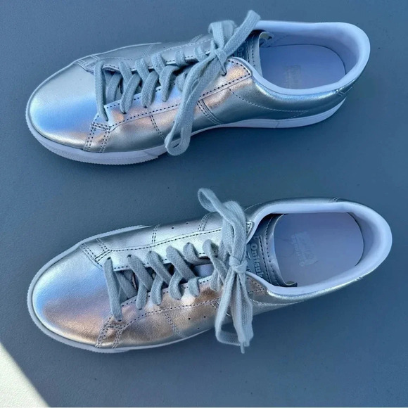 Onitsuka Tiger Lawnship 3.0 Metallic Court Sneaker Like New Mens 8 - Picture 6 of 13